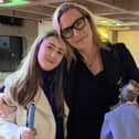 Lily-Rae with actor Kate Winslet. 