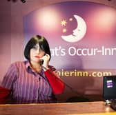 Knock off Nessa opens Premier Inn's newly renamed  'What's Occur-Inn' hotel in Barry Island 