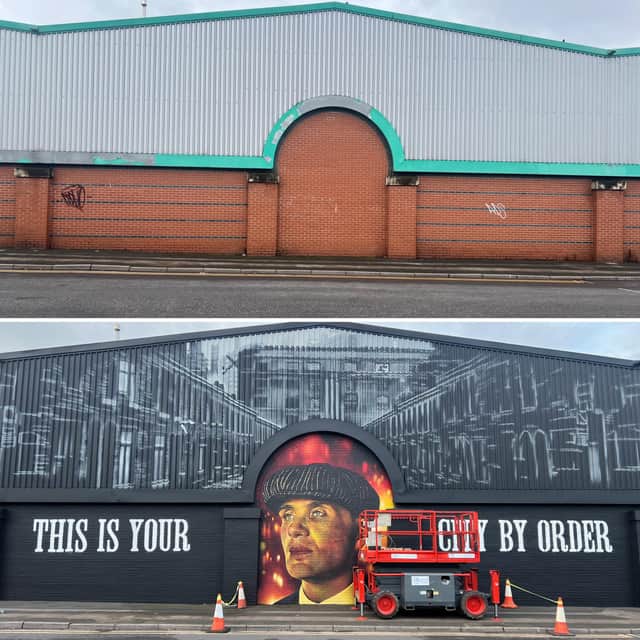 Mr Murals shared this before and after - what do you think?