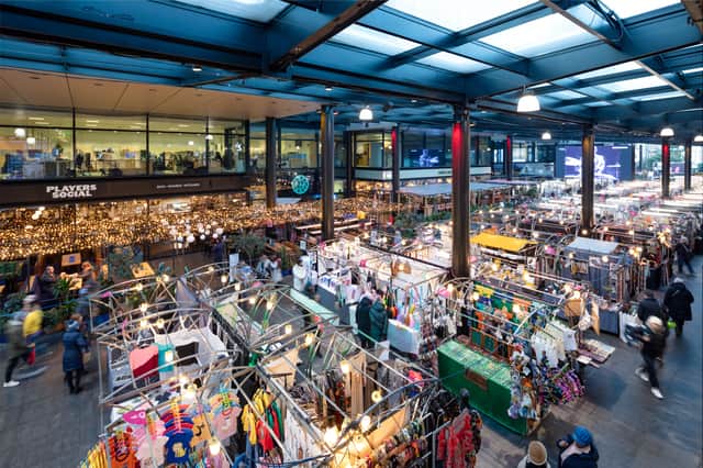 Spitalfields Market with a festive touch.