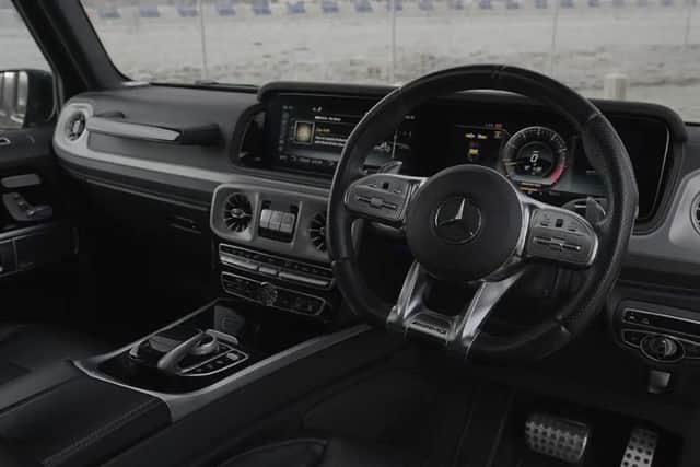 The AMG G-Wagon has the latest MBUX infotainment system