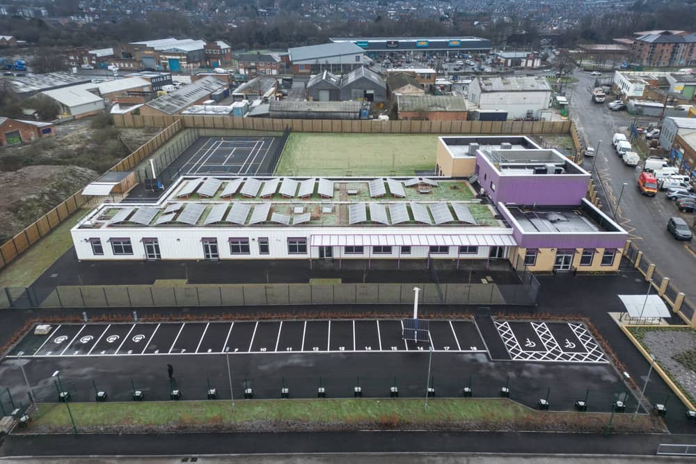 Waterside Primary School in Nottingham which will never open.