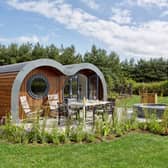 A lodge at Bryn Tanat in North Wales