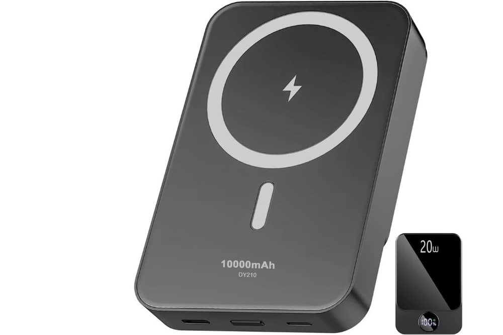 The power bank has 10,000mAh and can charge at up to 20 watts