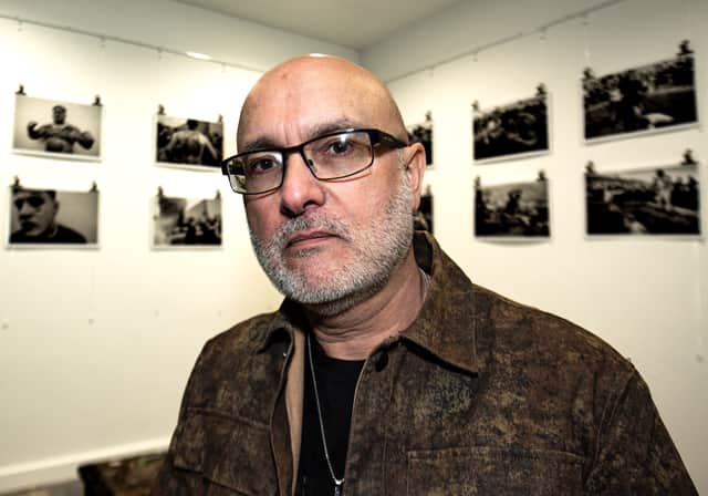 John Bolloten at his 'Blood Brothers' exhibition