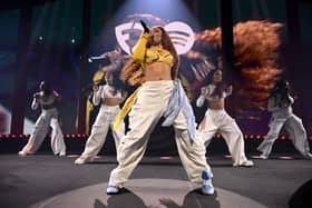 Megan Thee Stallion was indicated in the study to have used derogatory terms as a means of empowerment, but critics argue it reinforces misogyny in music.