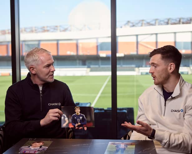 Andy Robertson with his Queen's Park mentor David McCallum