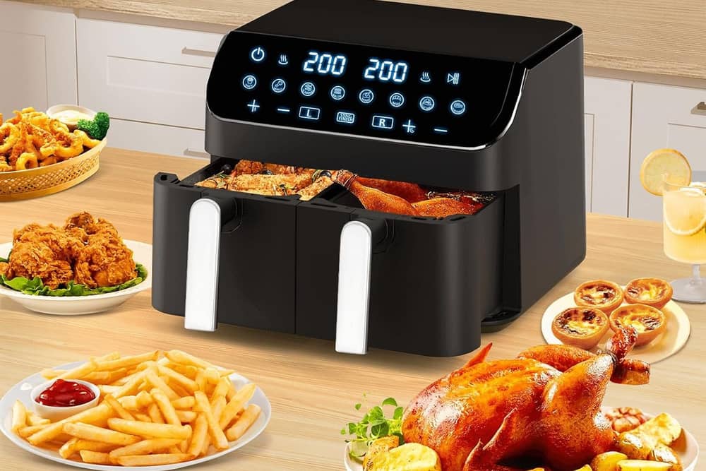 A nine-litre air fryer can cook enough to feed a family of eight