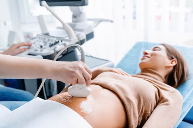 Another myth was that carrying the baby high in the womb means it's a girl