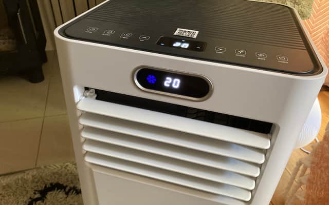 The digital control panel on the MeacoCool MC Series Pro makes it easy to set your ideal room temperature with precision.
