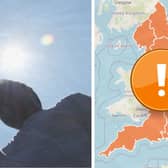 Amber heat health alerts issued for England.