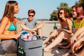 The Lifewit Cooler Backpack in action – ideal for beach trips, festivals and summer days out
