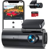 The GKU D600 has front and rear cameras, night vision, voice control, and includes a 64GB SD card