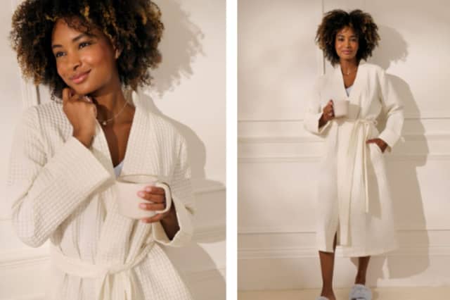 Get the Halle Berry look and step into autumn with Boux Avenue’s must-have waffle robe