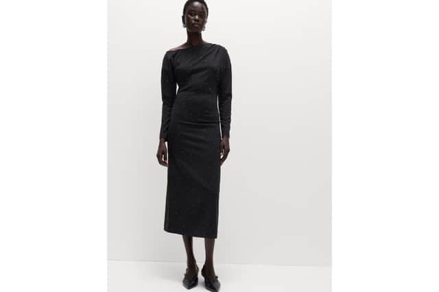 M&S Embellished Bodycon Midi Dress