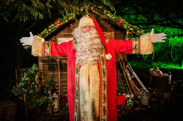 Santa makes an appearance a Christmas At Belton