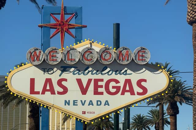 The Welcome to Fabulous Las Vegas Nevada sign