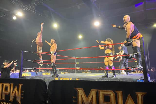 It all kicks off in the wrestling at Butlin's