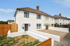 The refurbished Tudor Hill home combines a smart exterior and is close to the amenities of Melton Mowbray