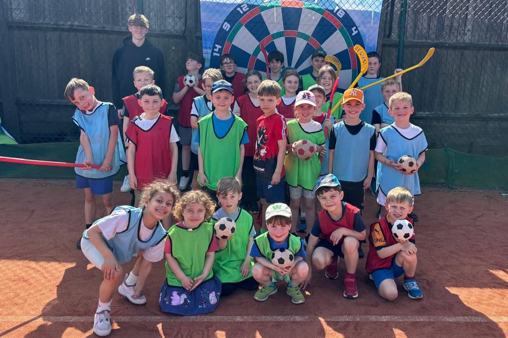 Youngsters at the MMTC Easter Multisports week.