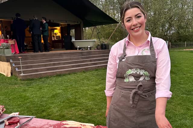 Butchery demonstration at Prestwold hall