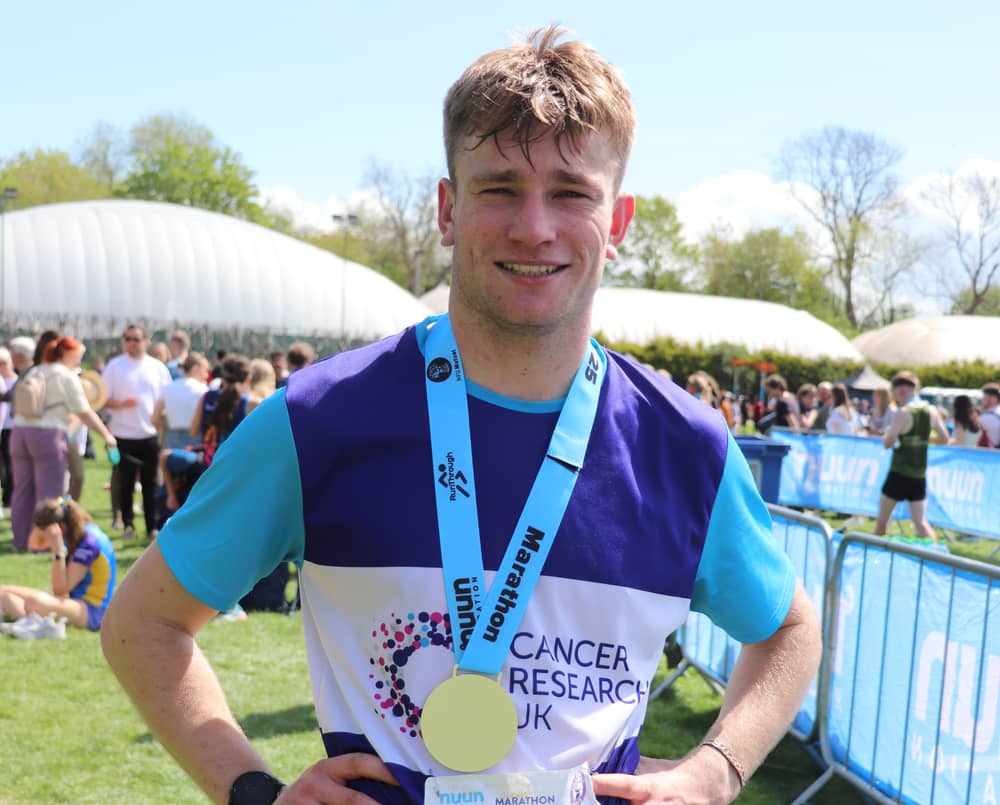 Will Sercombe following one of his previous marathon runs