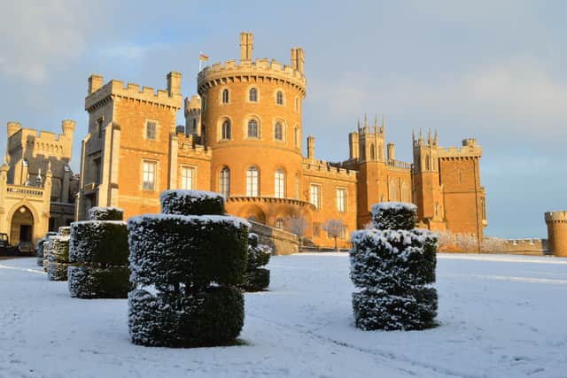 Belvoir Castle in the snow