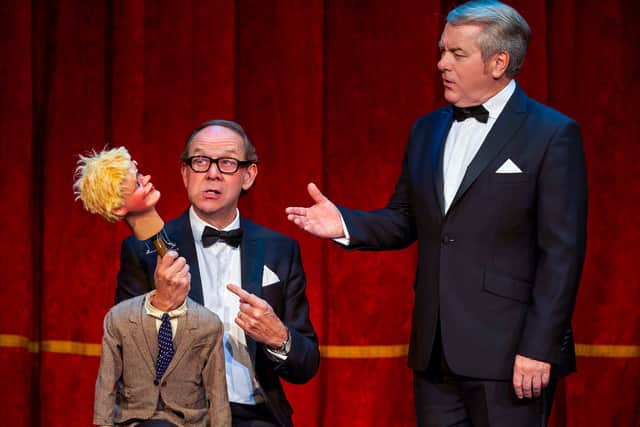 Jonty Stephens and Ian Ashpitel performing as Morecambe and Wise