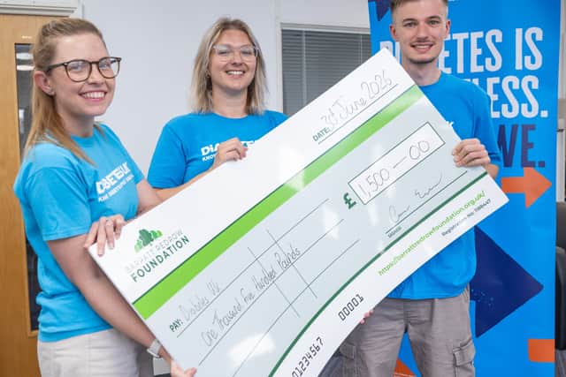 David Wilson Homes has donated £1,500 to Diabetes UK