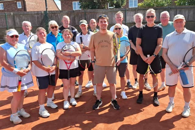 Saturday Superstars line up at Melton Tennis Club.