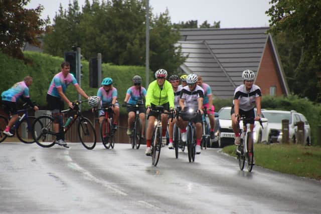 Riders arriving in Sheringham