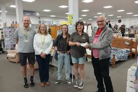 Cheque presentation to air ambulance 