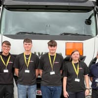 Stephenson College welcomes truck donation from LC Vehicle Hire