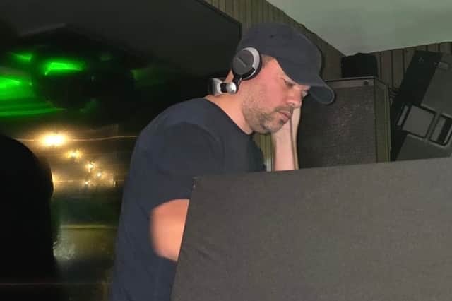Internationally acclaimed DJ and producer Sean McCabe behind the decks at Soulshine All-Dayer in Melton Mowbray.