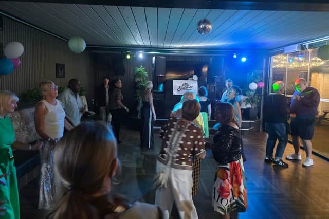 Music lovers enjoying the the dance floor at Soulshine All-Dayer, held at The Harboro Hotel in Melton Mowbray.