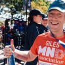 Fundraiser Giles Ashton-Roberts pictured at the Chicago Marathon.