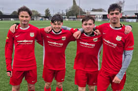 Melton youngsters - Pratt, Pearce-Smith, Willcock and  Asher.