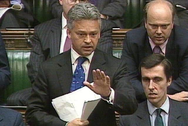A young Alan Duncan contributes to Prime Minister's Questions in the House of Commons EMN-190511-173718001