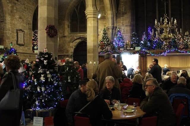 The buffet party to launch Melton's Christmas Tree Festival at St Mary's Church
PHOTO PHIL BALDING EMN-191129-080441001