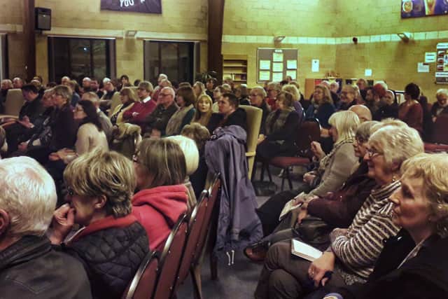 The packed audience at the General Election hustings event at Melton Baptist Church EMN-190312-101601001