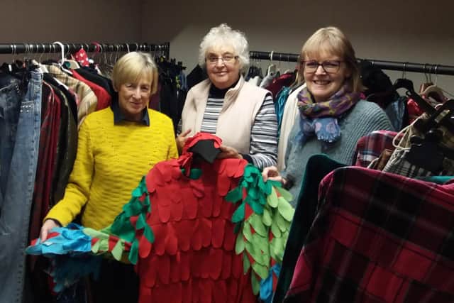 Sarah Bysouth, Jean Parkes and Jill Fenby-Taylor, who have been making costumes for Whissendine pantos for a combined 70 years EMN-190912-163515001