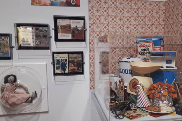 Display items in the new Ladybird Books exhibition at Melton Carnegie Museum EMN-200122-122743001