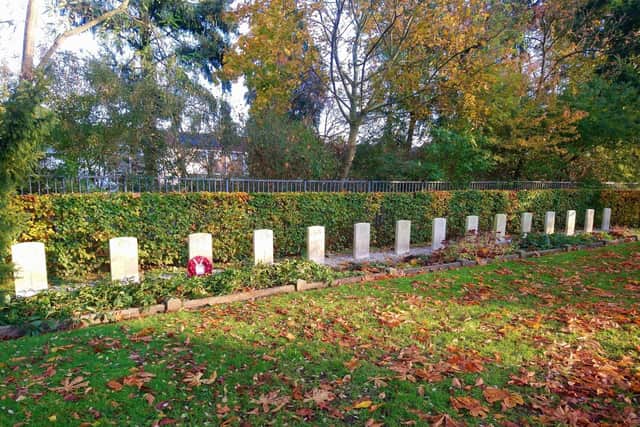 The graves of British soldiers killed in an explosion in Holland while serving with the army in May 1945 EMN-200124-105408001