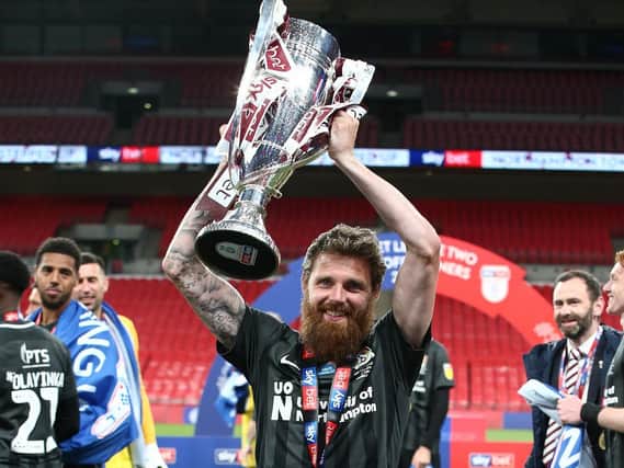 Anderson celebrates his Wembley win. Photo: GettyImages