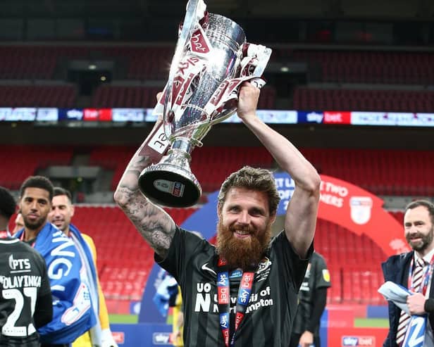 Anderson celebrates his Wembley win. Photo: GettyImages