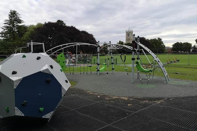 Some of the equipment in Melton's new £100,000 destination play park in the town's Play Close EMN-200713-183345001