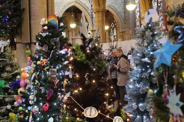 A scene from last year's Melton Christmas Tree Festival which raised more than £26,000 for St Mary's Church funds
PHOTO PHIL BALDING EMN-200728-105956001