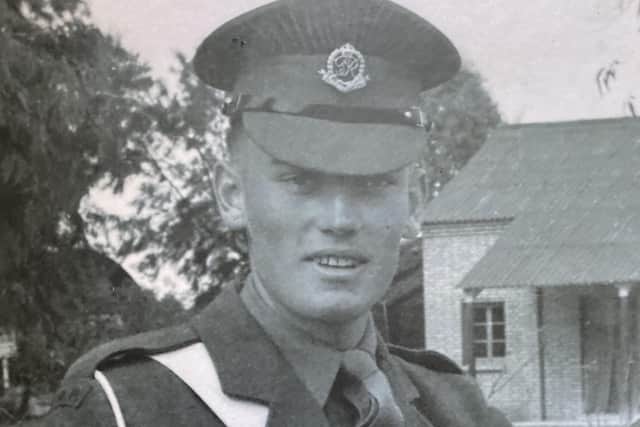 Trevor Hickman pictured during his National Service EMN-200728-162240001