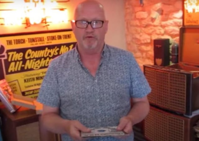 Melton vinyl dealer John Manship with a rare copy of the Frank Wilson disc, Do I Love You EMN-200308-100923001