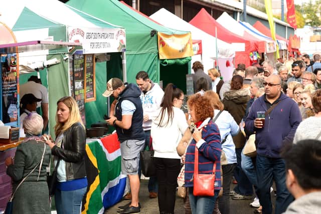 The packed concourse at Melton's food festival in 2016 EMN-201108-171323001
